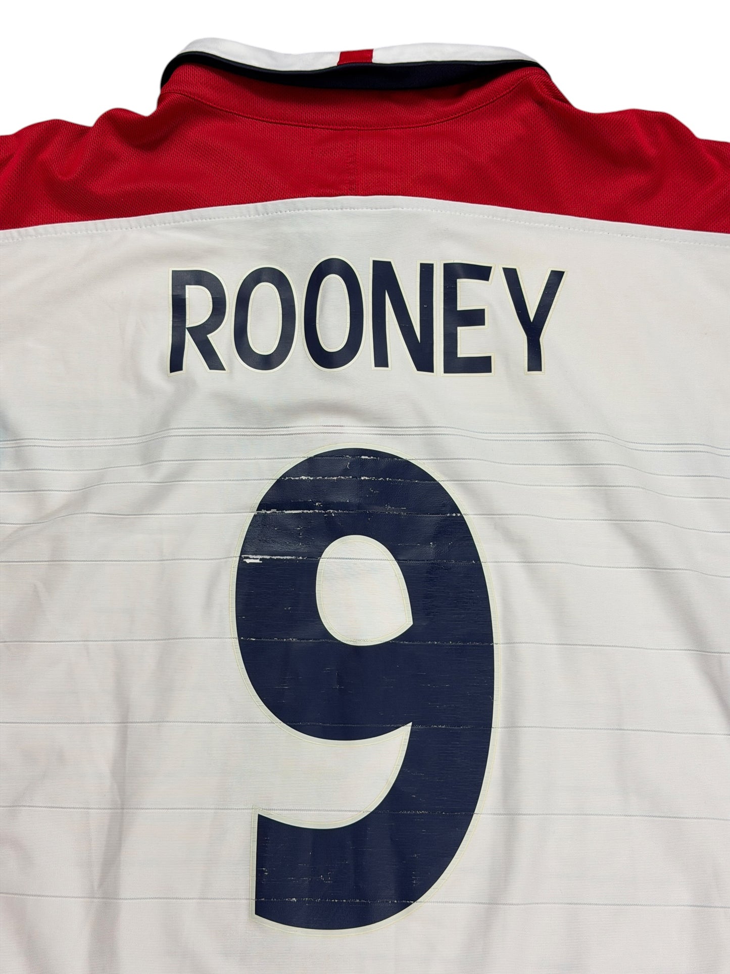 England 2004 Rooney Long Sleeve Home Jersey