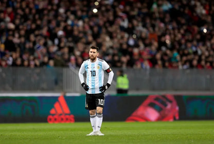 Argentina 2018 Messi Long Sleeve Home Jersey