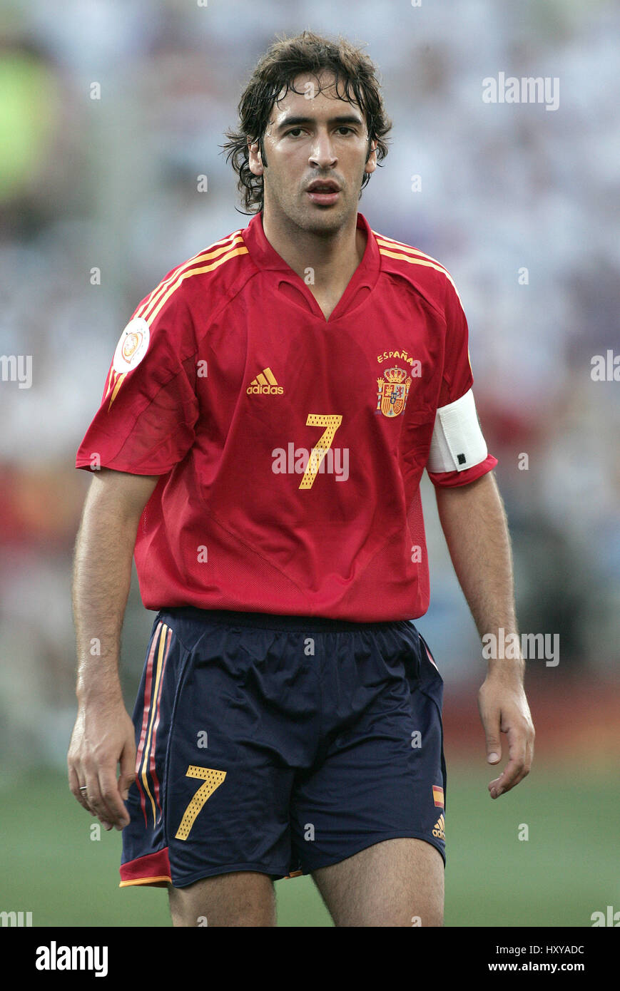 Spain 2004 Raul Home Jersey