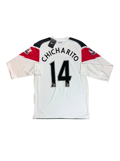 Manchester United 2010/11 Chicharito Long Sleeve Away Jersey (Player Issue)