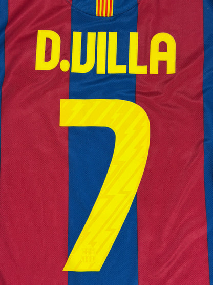 Barcelona 2010/11 David Villa Home Jersey