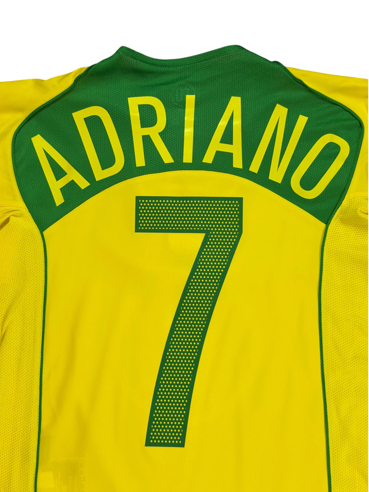 Brazil 2004 Adriano Home Jersey