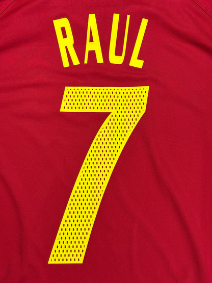 Spain 2004 Raul Home Jersey