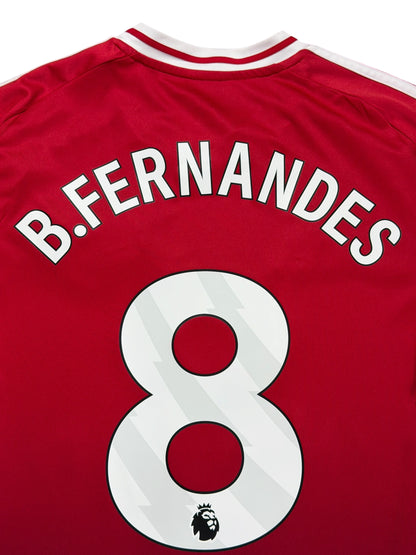 Manchester United 2024/25 Bruno Fernandes Long Sleeve Home Jersey