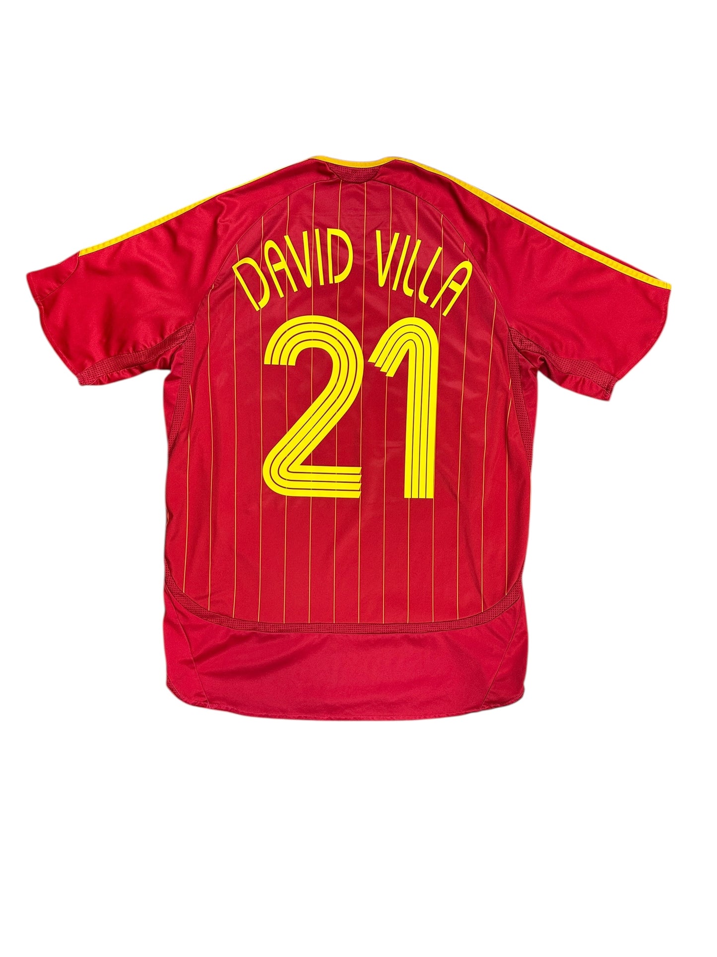 Spain 2006 David Villa Home Jersey