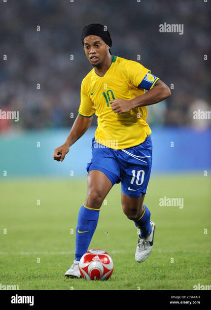 Brazil 2008 Ronaldinho Home Jersey