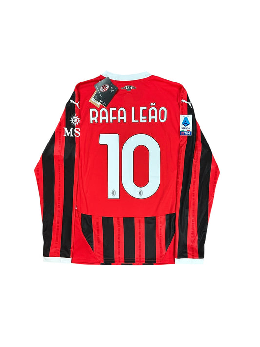 Ac Milan 2024/25 Rafael Leao Long Sleeve Home Jersey