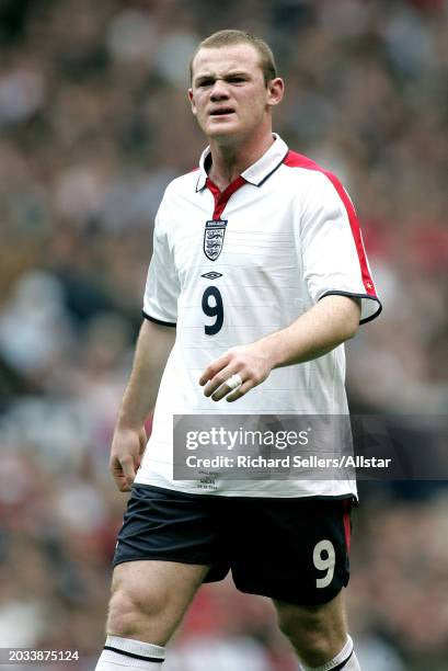 England 2004 Rooney Long Sleeve Home Jersey