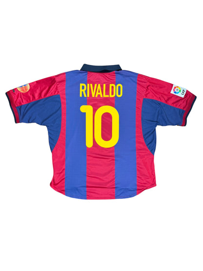 Barcelona 2000/01 Rivaldo Home Jersey