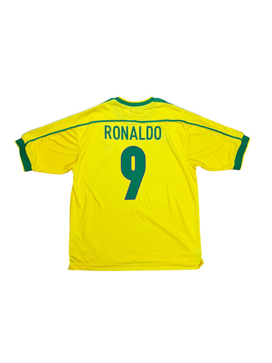 Brazil 1998 Ronaldo Home Jersey