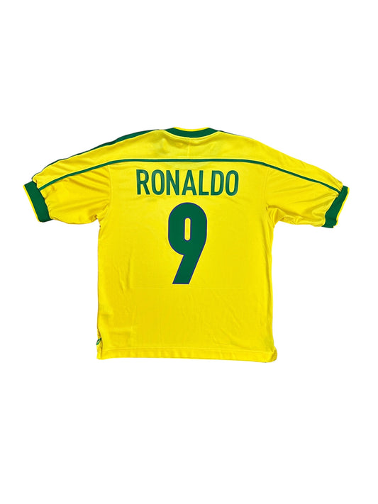 Brazil 1998 Ronaldo Home Jersey