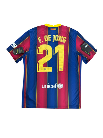Barcelona 2020/21 De Jong Home Jersey