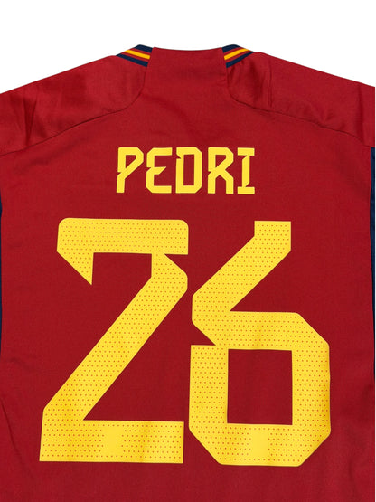 Spain 2022 Pedri Home Jersey