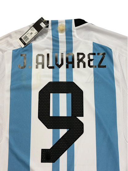 Argentina 2022 Julian Alvarez Home Jersey