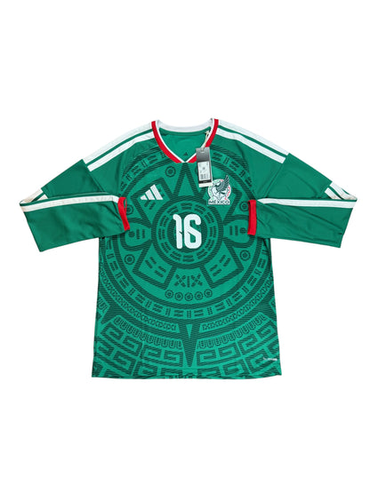 Mexico 2026 Quinones Long Sleeve Home Jersey