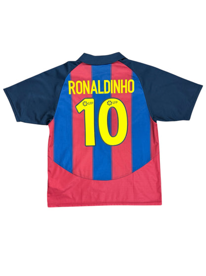 Barcelona 2003/04 Ronaldinho Home Jersey