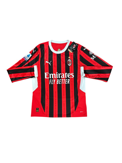 Ac Milan 2024/25 Rafael Leao Long Sleeve Home Jersey