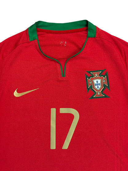 Portugal 2008 Quaresma Home Jersey