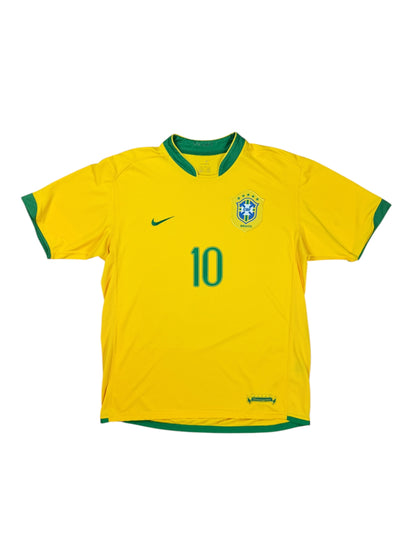 Brazil 2006 Ronaldinho Home Jersey