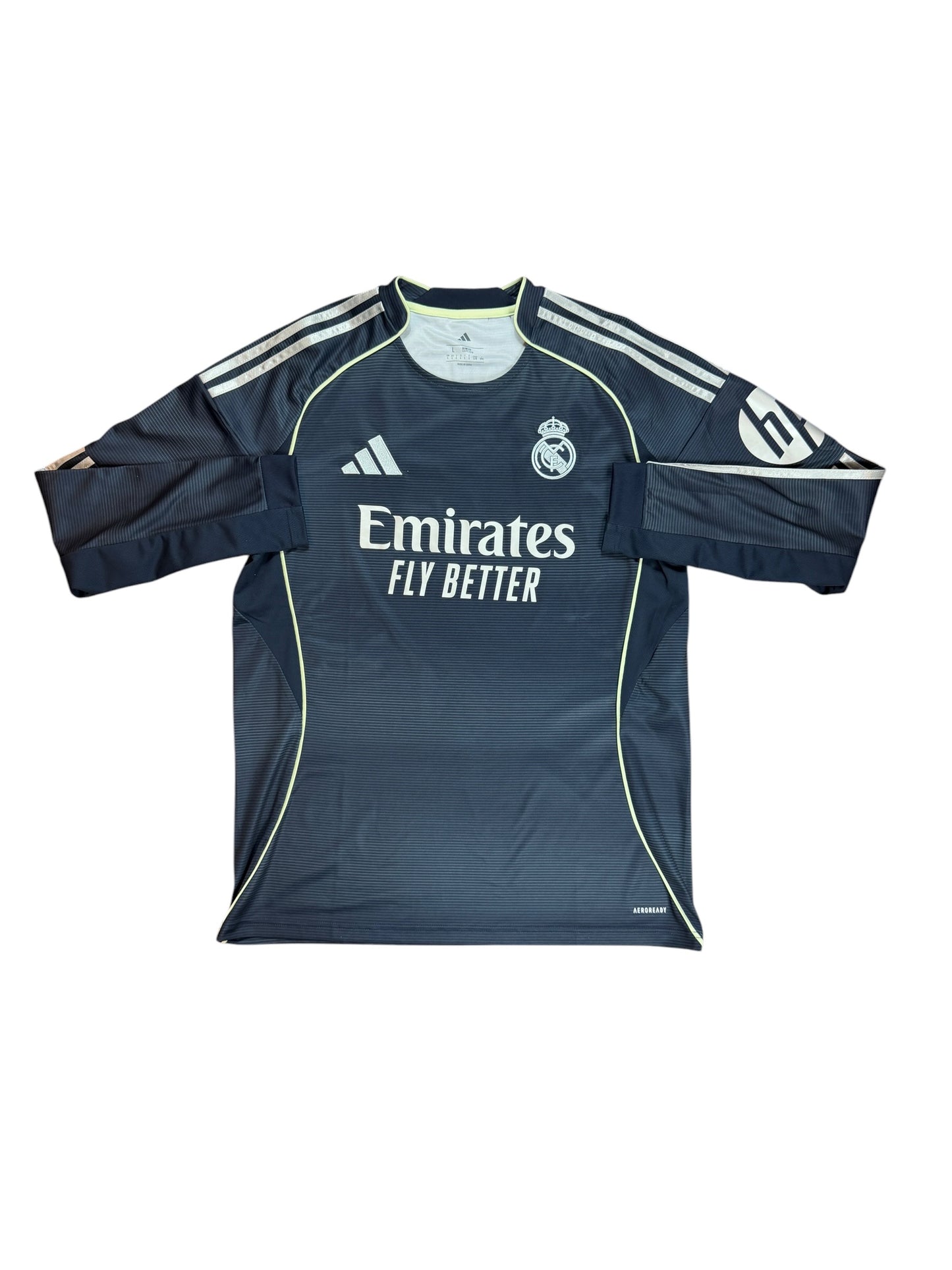 Real Madrid 2025/26 Vini Jr Long Sleeve Away Jersey