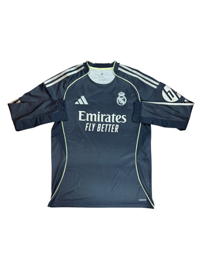 Real Madrid 2025/26 Vini Jr Long Sleeve Away Jersey