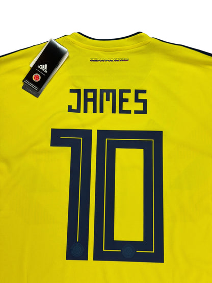 Colombia 2018 James Long Sleeve Home Jersey