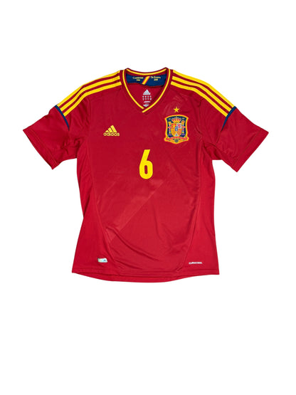Spain 2012 Iniesta Home Jersey