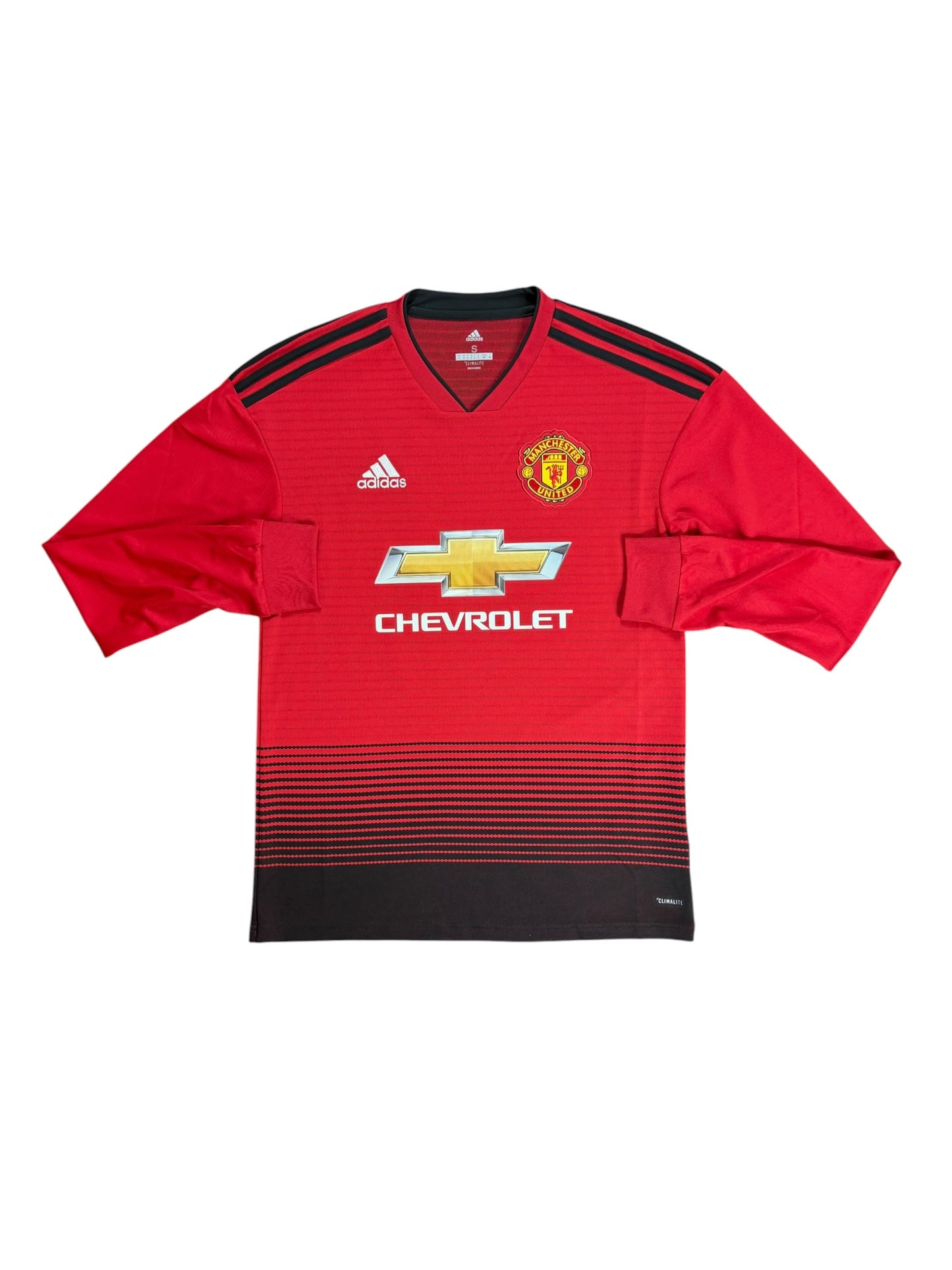 Manchester United 2018/19 Valencia Long Sleeve Home Jersey