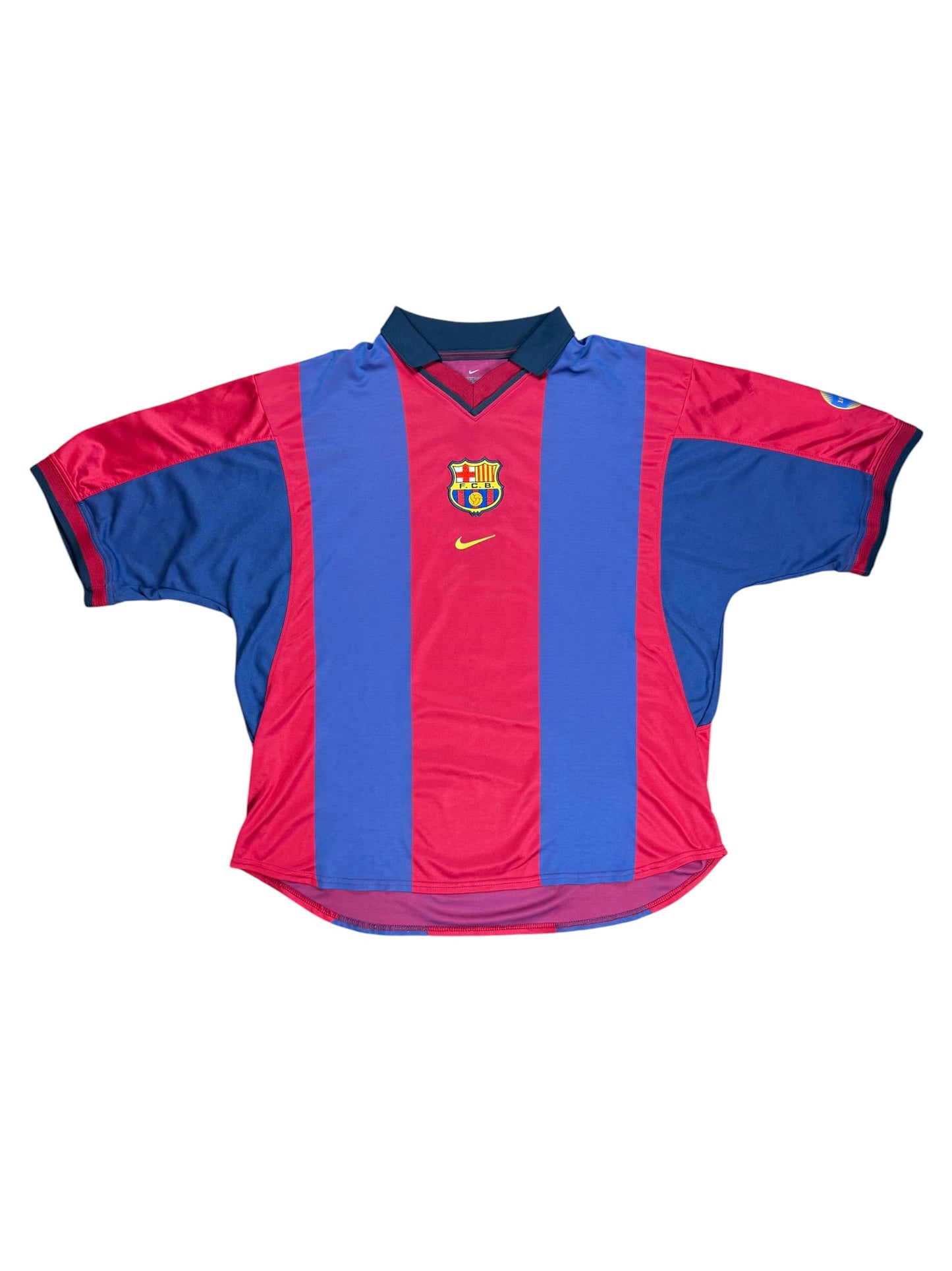 Barcelona 2000/01 Rivaldo Home Jersey