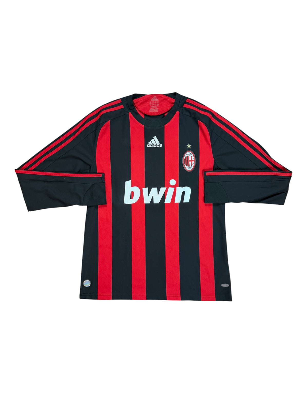 Ac Milan 2008/09 Ronaldinho Long Sleeve Home Jersey