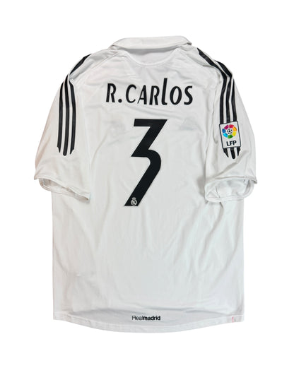 Real Madrid 2005/06 Roberto Carlos Home Jersey