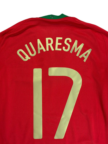Portugal 2008 Quaresma Home Jersey