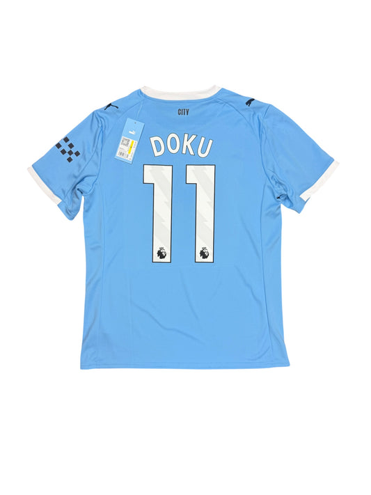 Manchester City 2025/26 Doku Home Jersey