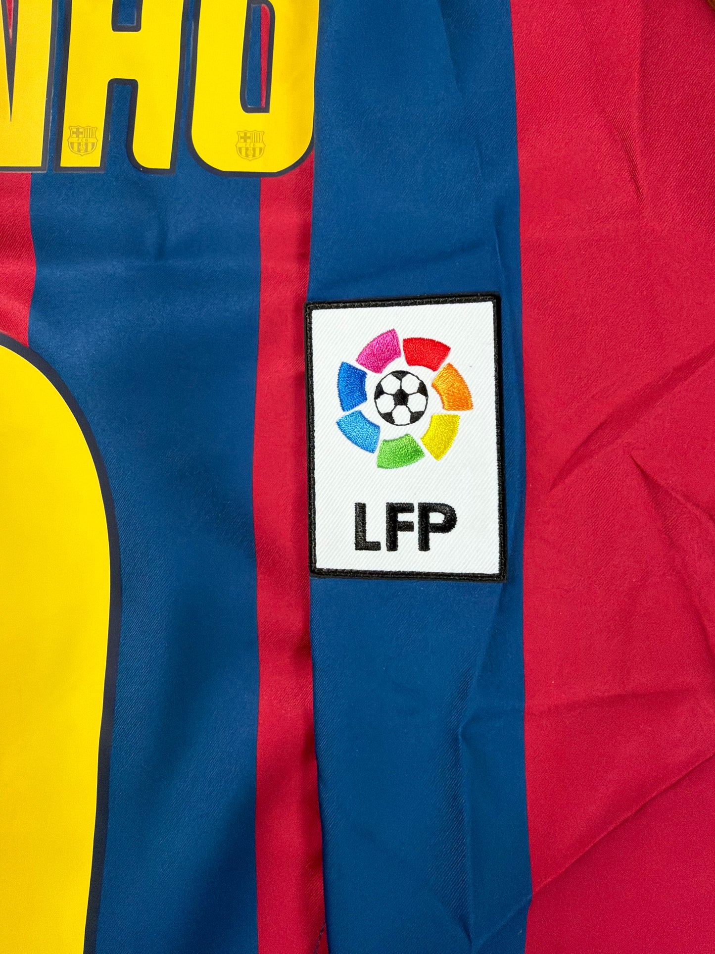 Barcelona 2005/06 Ronaldinho Long Sleeve Home Jersey (2026 Retro)