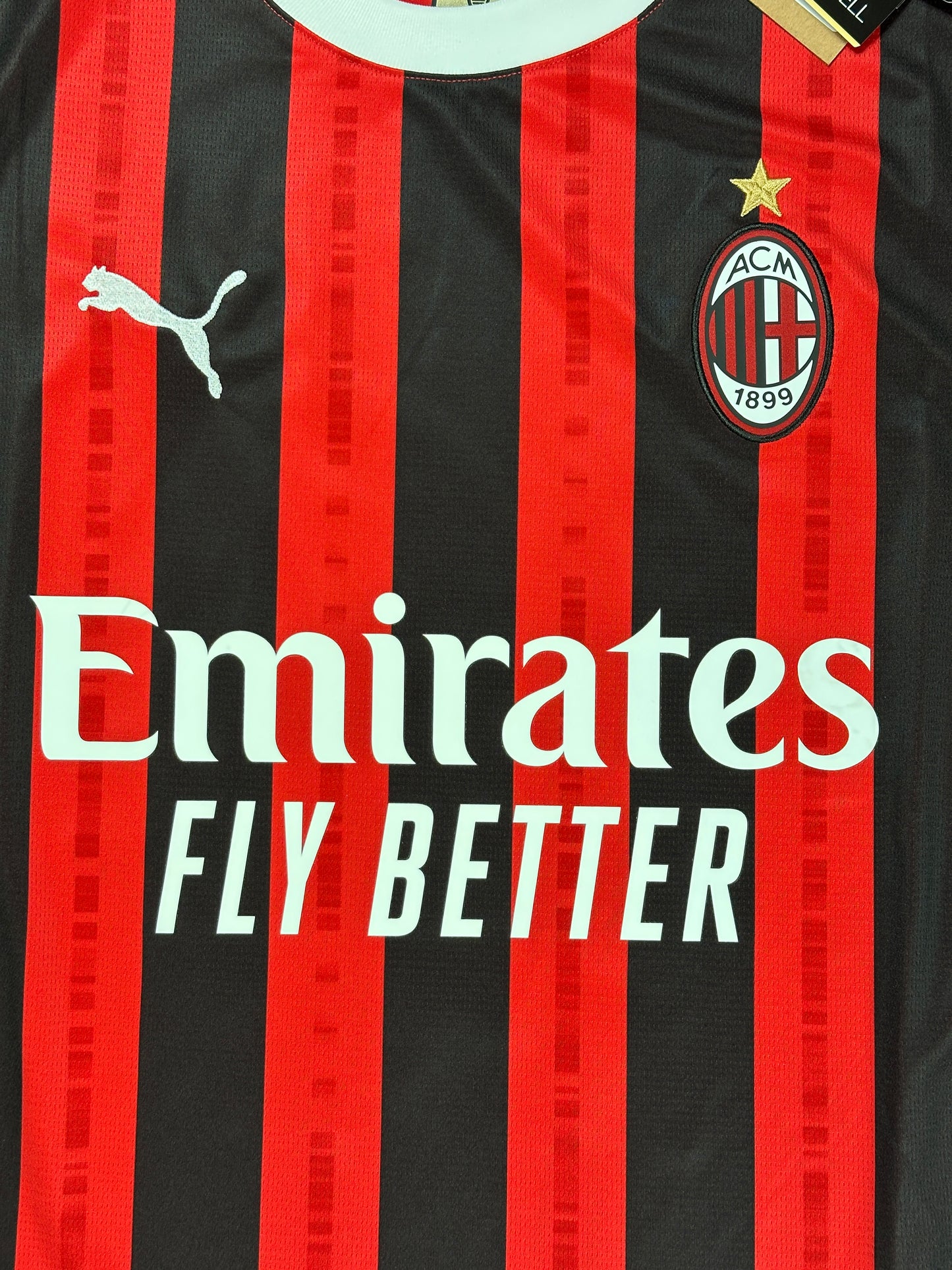 Ac Milan 2024/25 Rafael Leao Long Sleeve Home Jersey