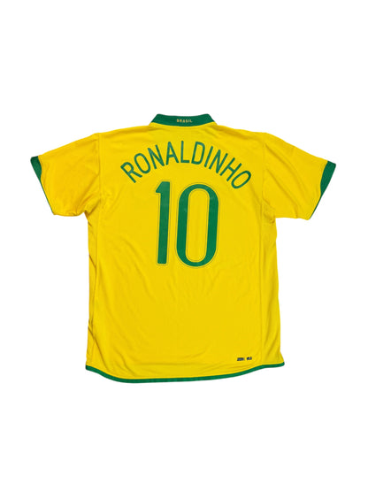 Brazil 2006 Ronaldinho Home Jersey