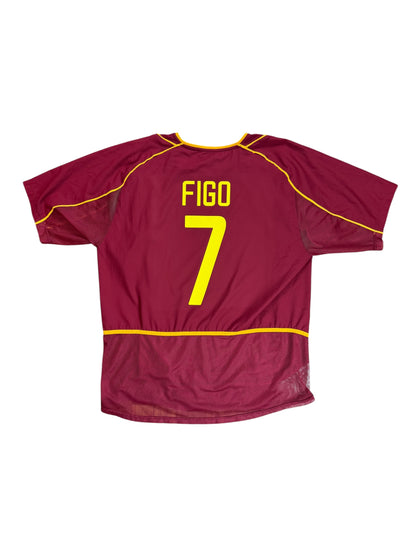 Portugal 2002 Figo Home Jersey (Player Version)