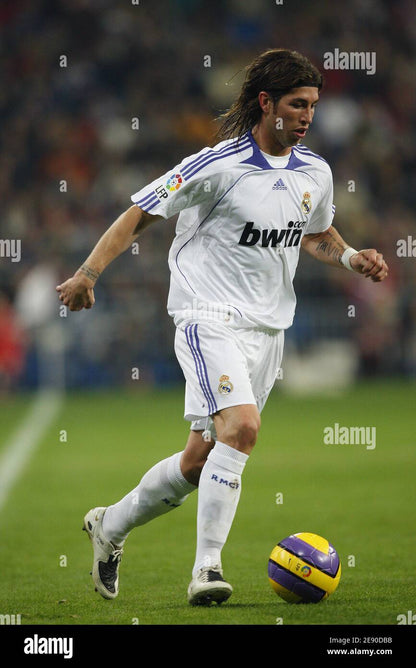 Real Madrid 2007/08 Sergio Ramos Home Jersey