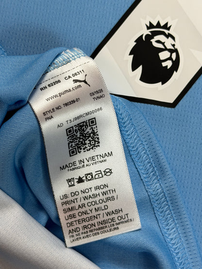 Manchester City 2025/26 Haaland Long Sleeve Home Jersey
