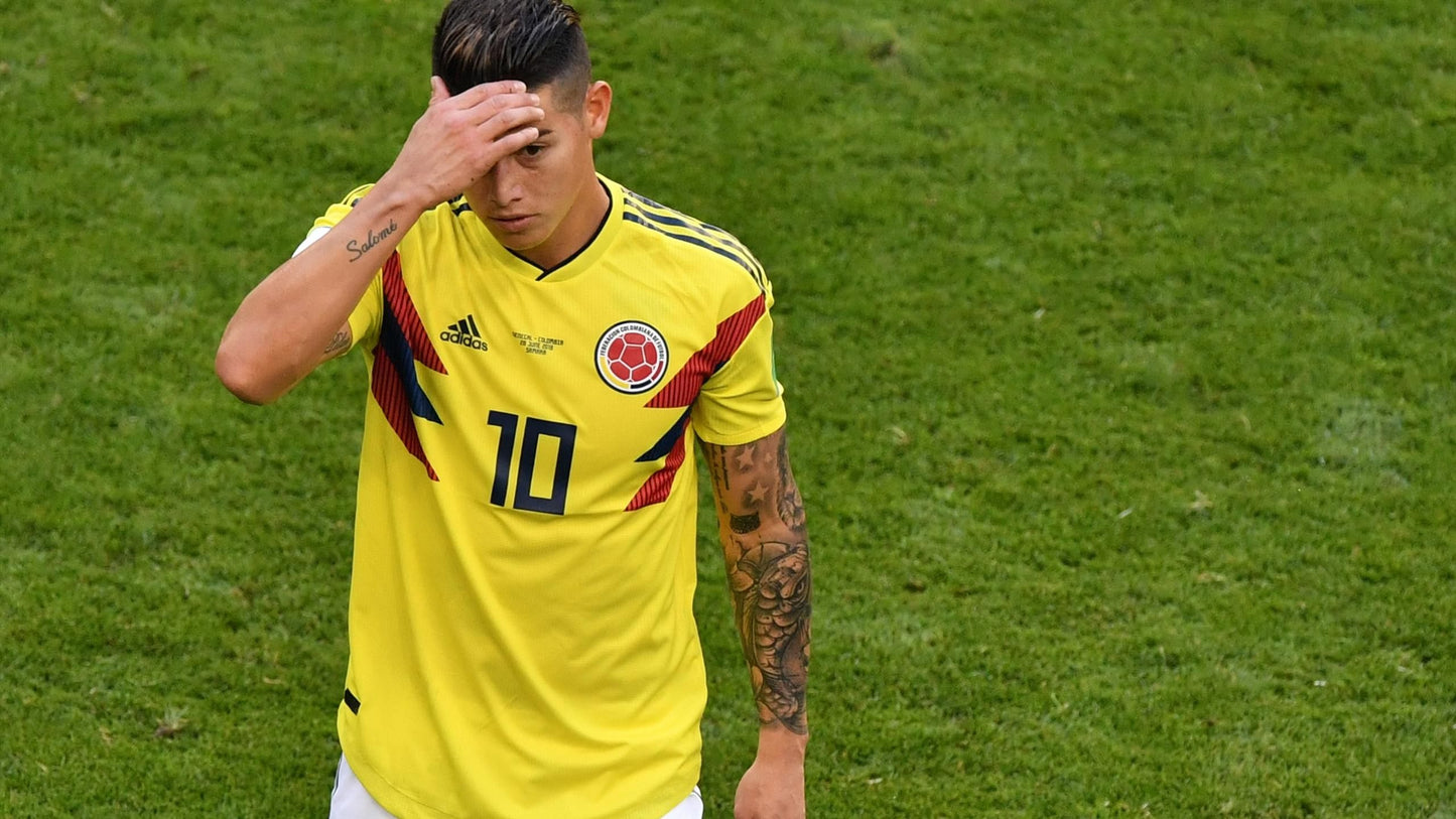 Colombia 2018 James Rodriguez Home Jersey