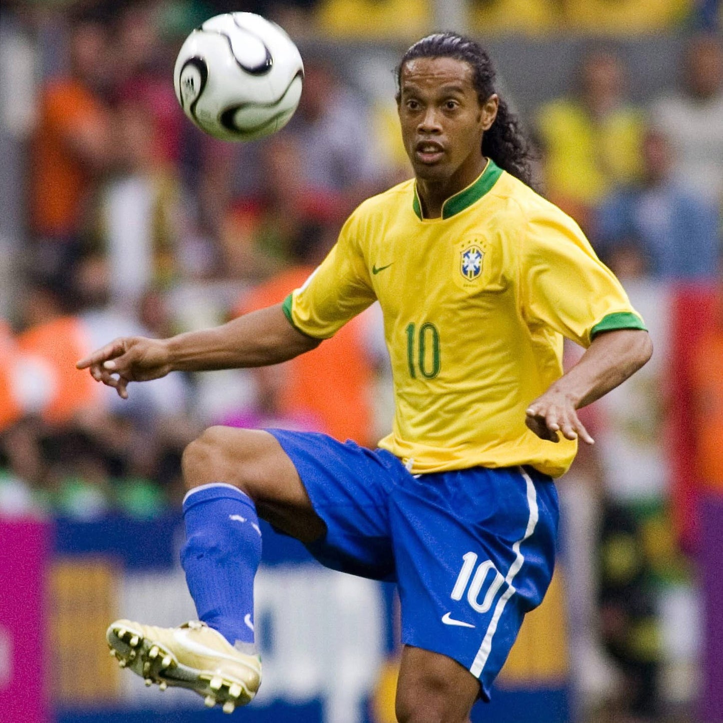 Brazil 2006 Ronaldinho Home Jersey