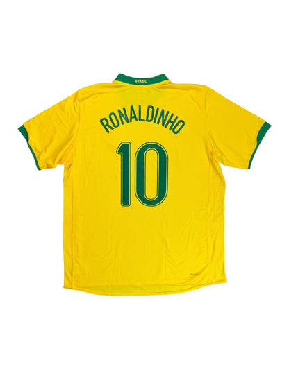 Brazil 2006 Ronaldinho Home Jersey