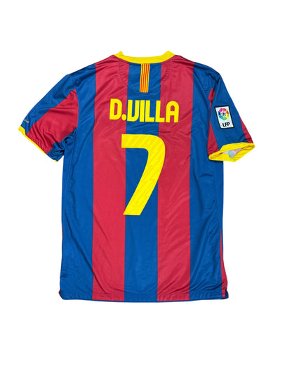 Barcelona 2010/11 David Villa Home Jersey