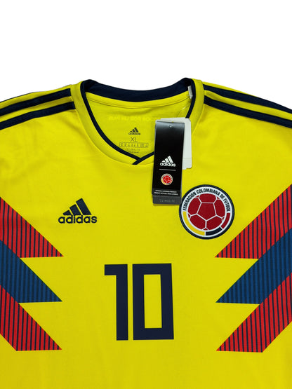 Colombia 2018 James Long Sleeve Home Jersey
