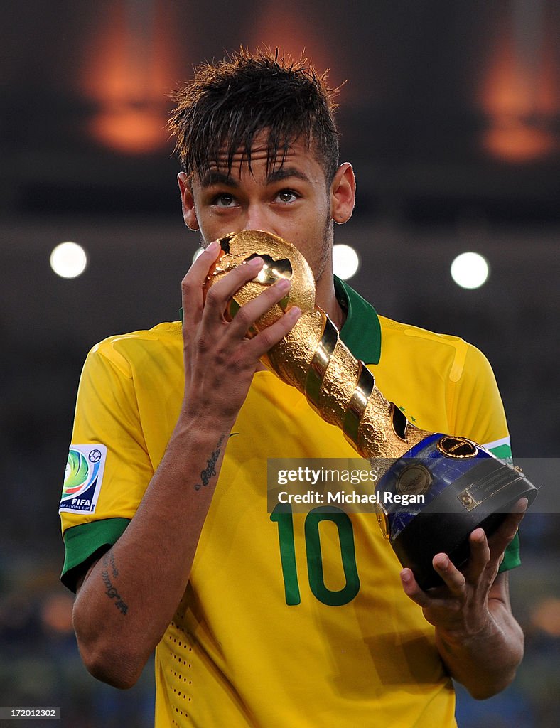 Brazil 2013 Neymar Home Jersey