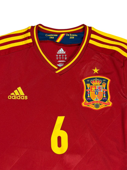 Spain 2012 Iniesta Home Jersey