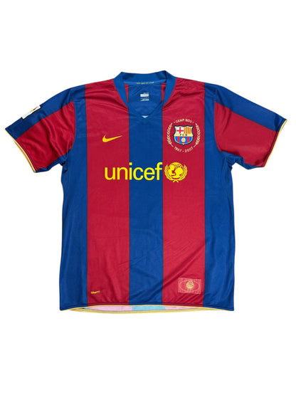 Barcelona 2007/08 Ronaldinho Home Jersey