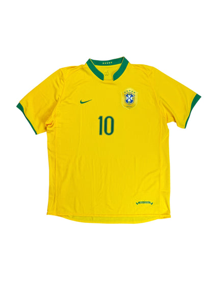 Brazil 2006 Ronaldinho Home Jersey