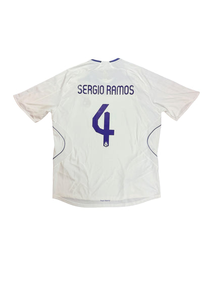 Real Madrid 2007/08 Sergio Ramos Home Jersey