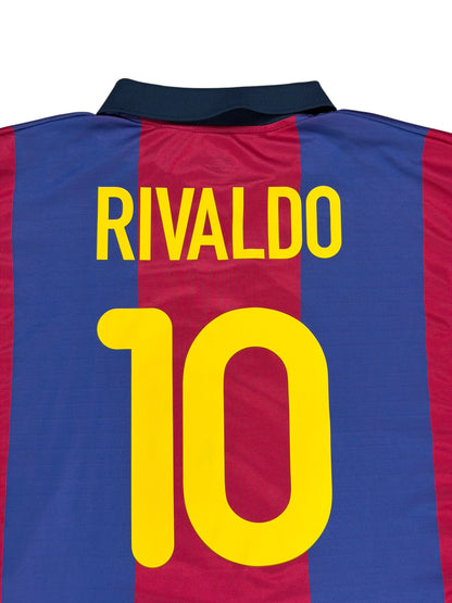 Barcelona 2000/01 Rivaldo Home Jersey